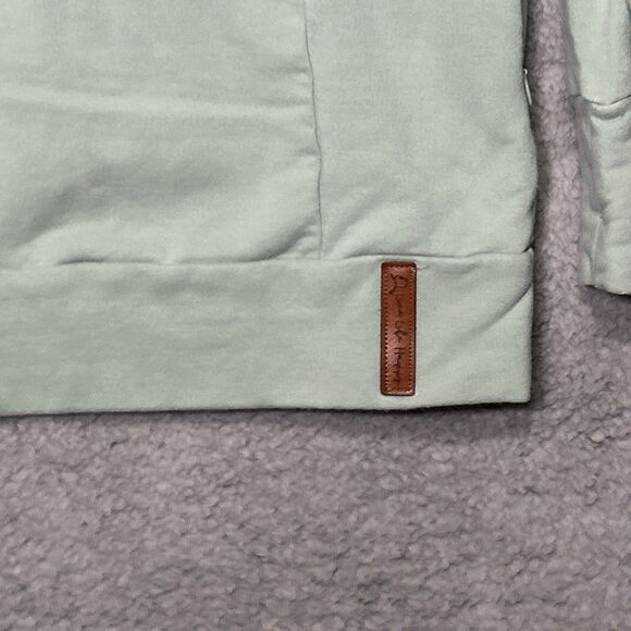 Alaskan Apparel Women's Large Fireweed Side Zip Green Hoodie Full Zip - Picture 9 of 10